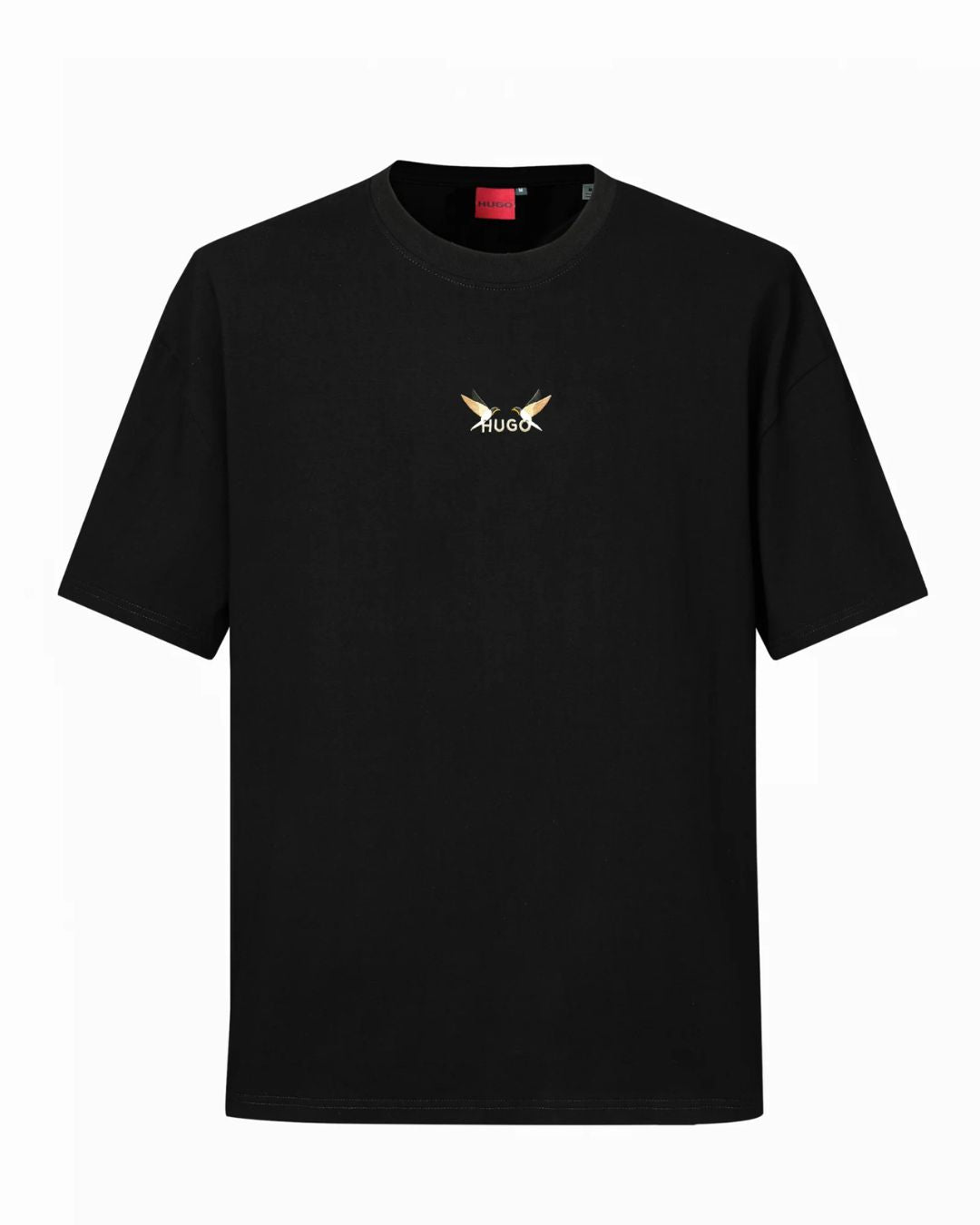 CAMISETA AVES OVERSIZE NEGRA