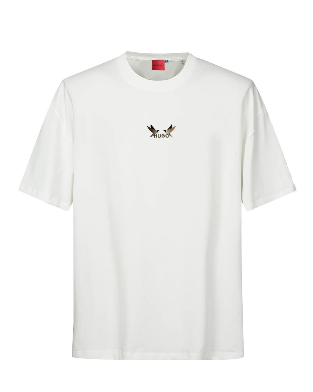 CAMISETA AVES OVERSIZE BLANCA