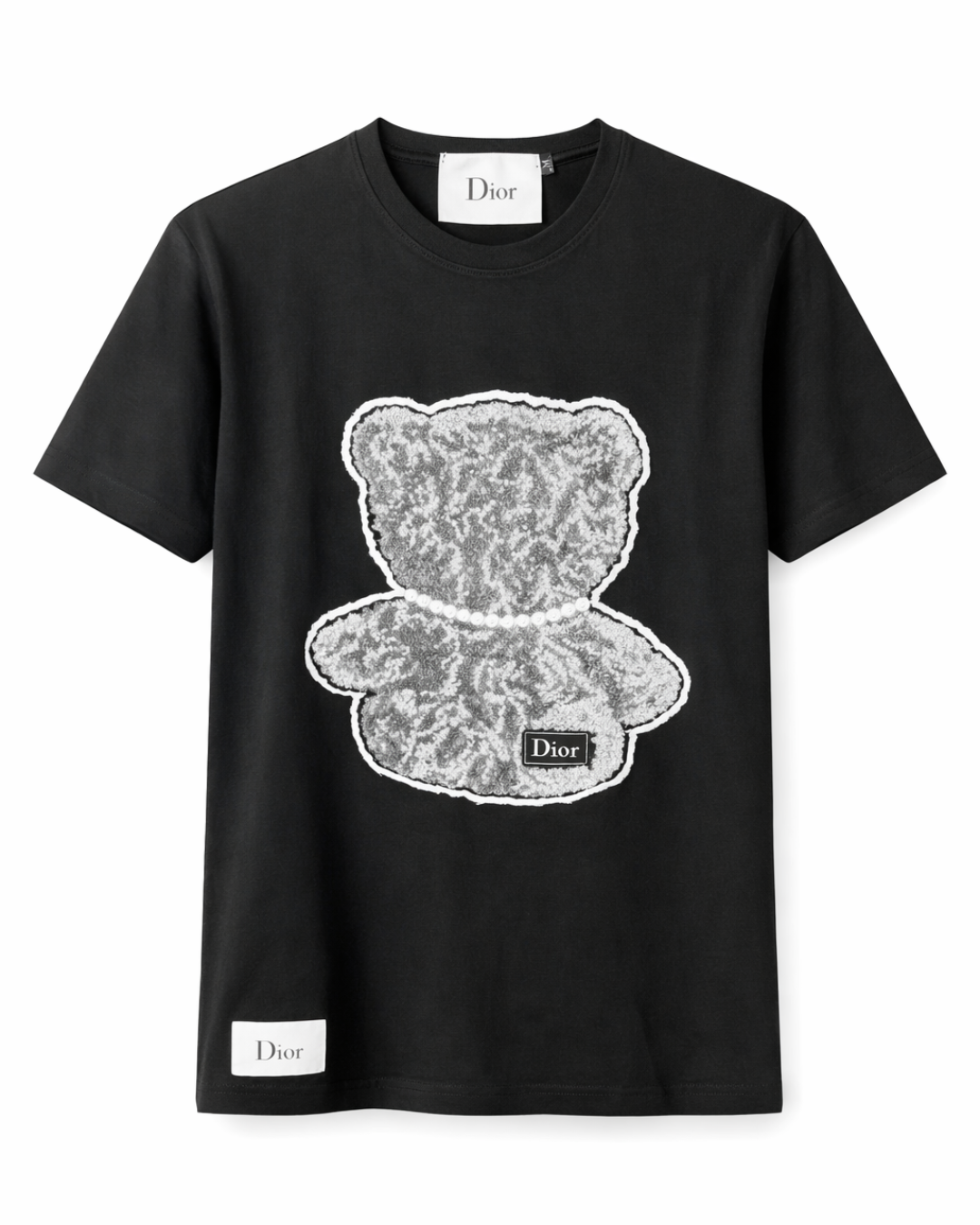 CAMISETA ESTAMPADA TEDDY NEGRA
